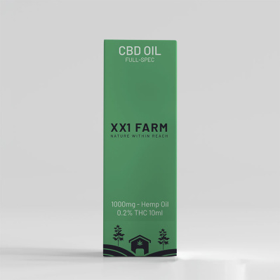 Óleo de Cânhamo XX1 Farm 1000mg 10ml (10% de Concentração, Full Spectrum)