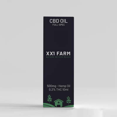 Óleo de Cânhamo XX1 Farm 500mg 10ml (5% de Concentração, Full Spectrum)