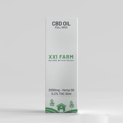 Óleo de Cânhamo XX1 Farm 2000mg 10ml (20% de Concentração, Full Spectrum)